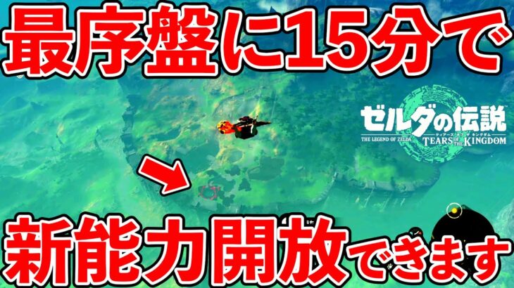 【ゼルダの伝説ティアキン】最序盤に15分で冒険が楽しくなる新能力をGETできる場所を紹介！（TotK、ティアーズオブザキングダム）（TeamTEMAKI）